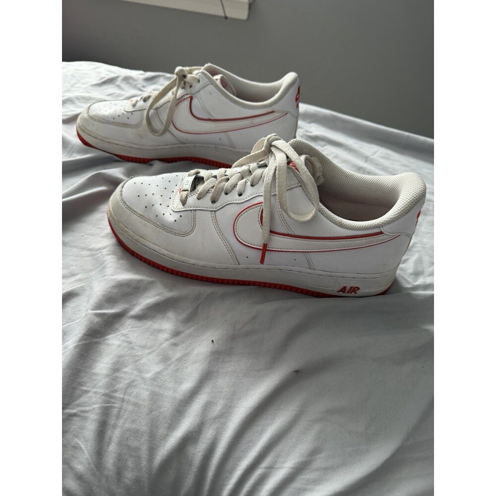 Nike Air Force 1 Low 'White Picante Red' Model DV0788-102 Mens Size US 11.5